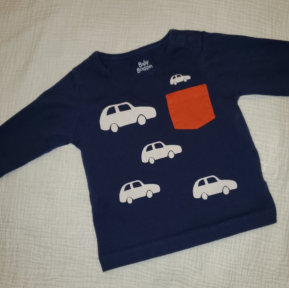 Baby Boden Long Sleeve Cars